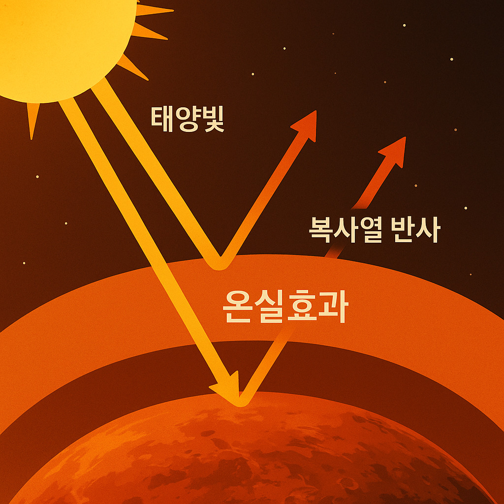 금성의 온실효과 시각화