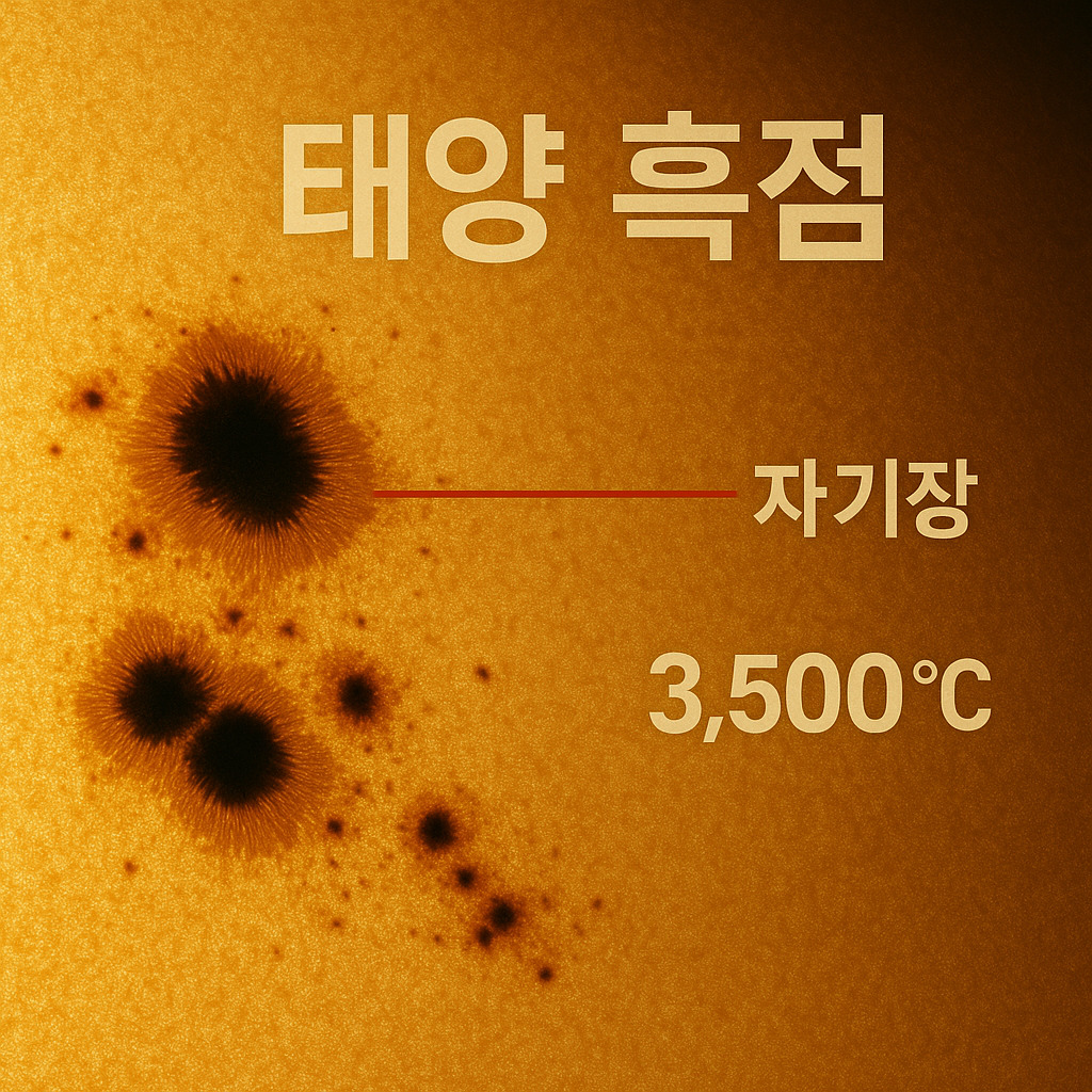 태양의 흑점 이미지